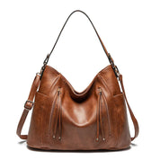 Elegante Damen-Schultertasche, geräumig, aus PU 11