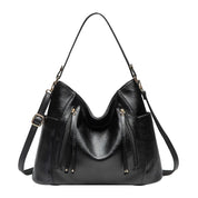 Elegante Damen-Schultertasche, geräumig, aus PU 9