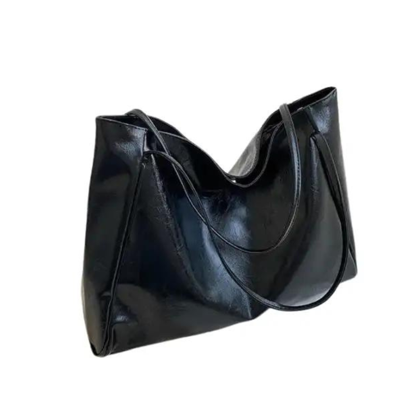 Elegante Damen-Schultertasche, mittelgroß, aus hochwertigem Synthetikgewebe 0