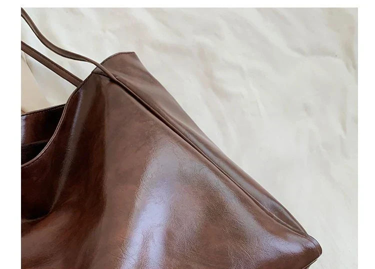 Elegante Damen-Schultertasche, mittelgroß, aus hochwertigem Synthetikgewebe 2