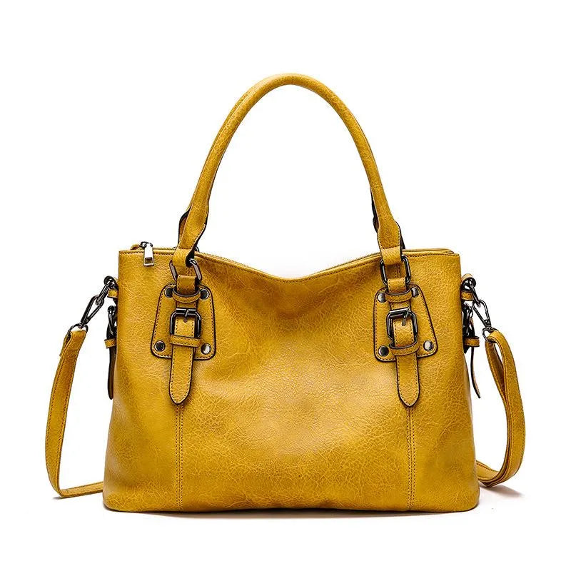 Elegante Damen-Schultertasche aus strapazierfähigem Echtleder 5