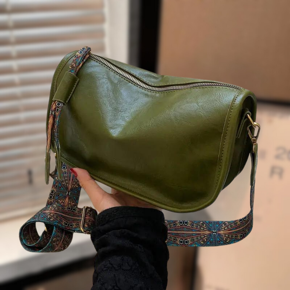 Elegante Damen-Schultertasche aus veganem Leder 3