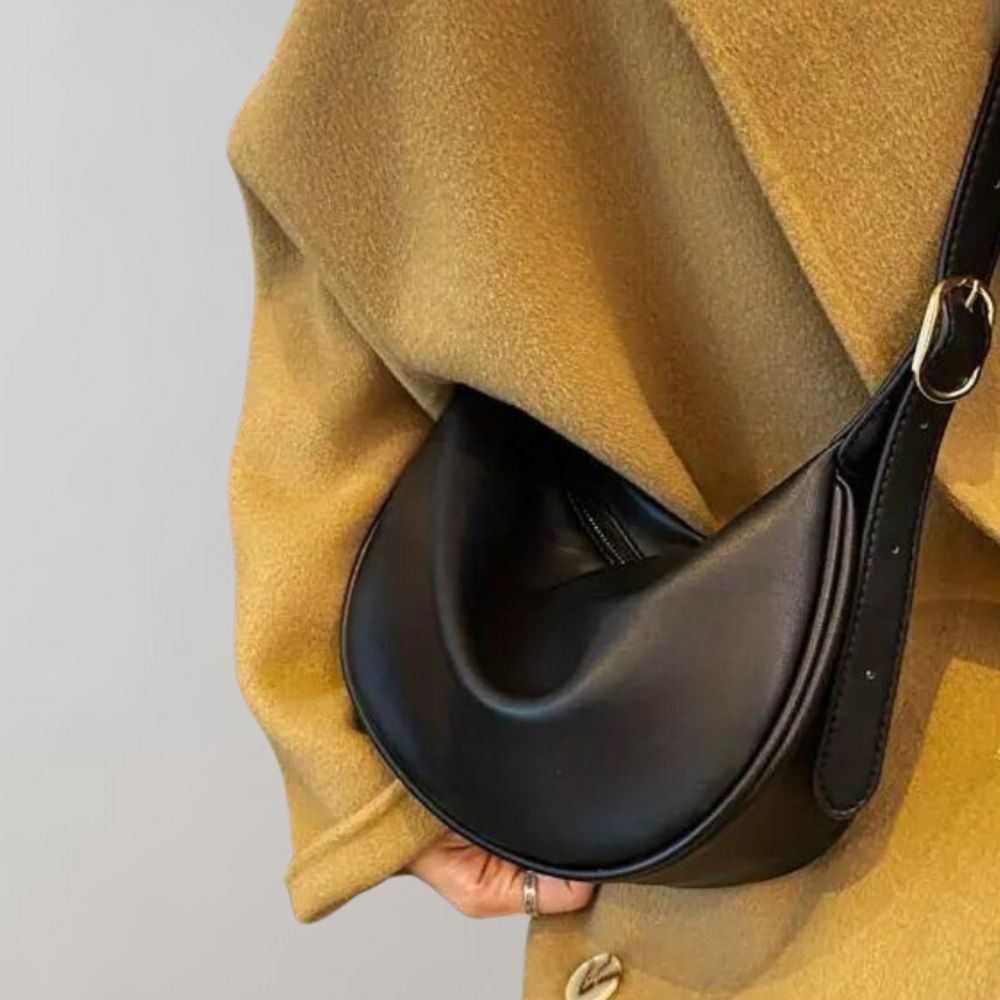 Elegante Damen-Umhängetasche, minimalistisch, aus veganem Leder 0