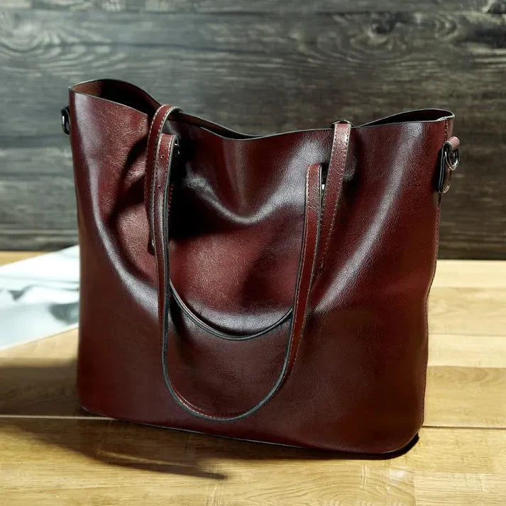 Elegante Damen-Umhängetasche aus funktionalem Leder 1