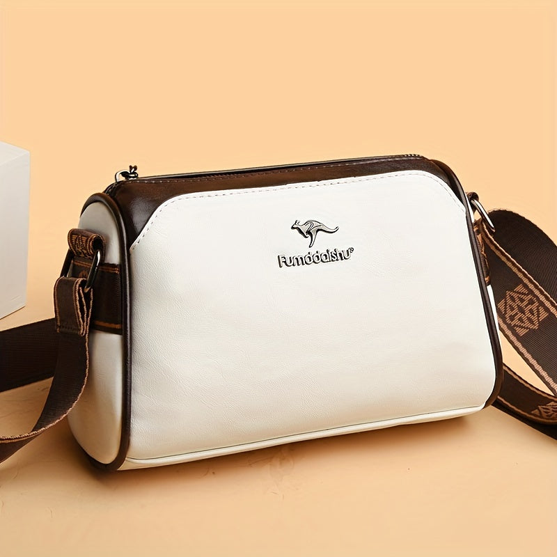 Elegante Damen-Umhängetasche aus funktionalem veganem Leder 7