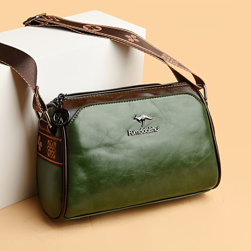 Elegante Damen-Umhängetasche aus funktionalem veganem Leder 9