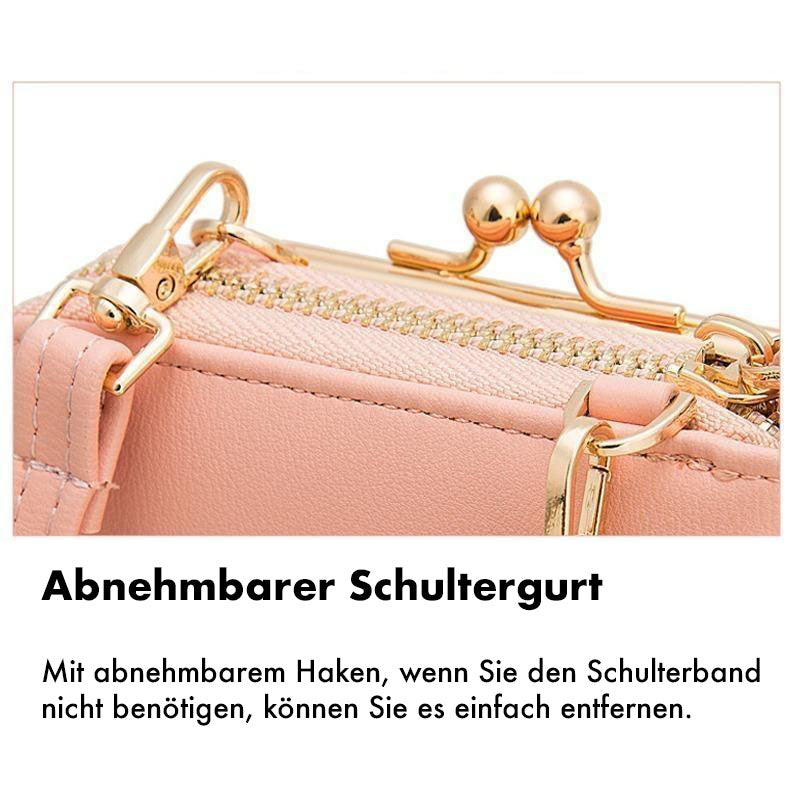 Elegante Damen-Umhängetasche für Handys aus strapazierfähigem PU-Leder 4