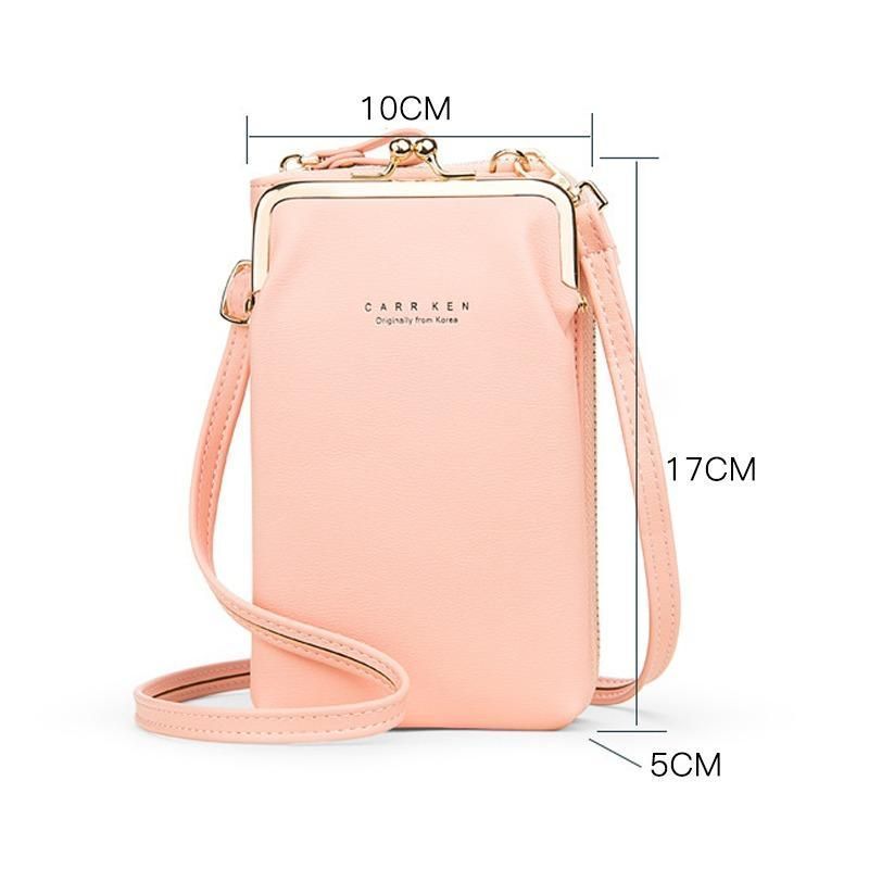 Elegante Damen-Umhängetasche für Handys aus strapazierfähigem PU-Leder 7