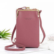 Elegante Damen-Umhängetasche für Handys aus strapazierfähigem PU-Leder 8