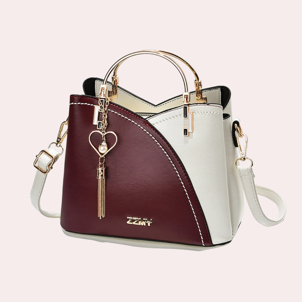 Elegante Damenhandtasche aus stilvollem veganem Leder 7