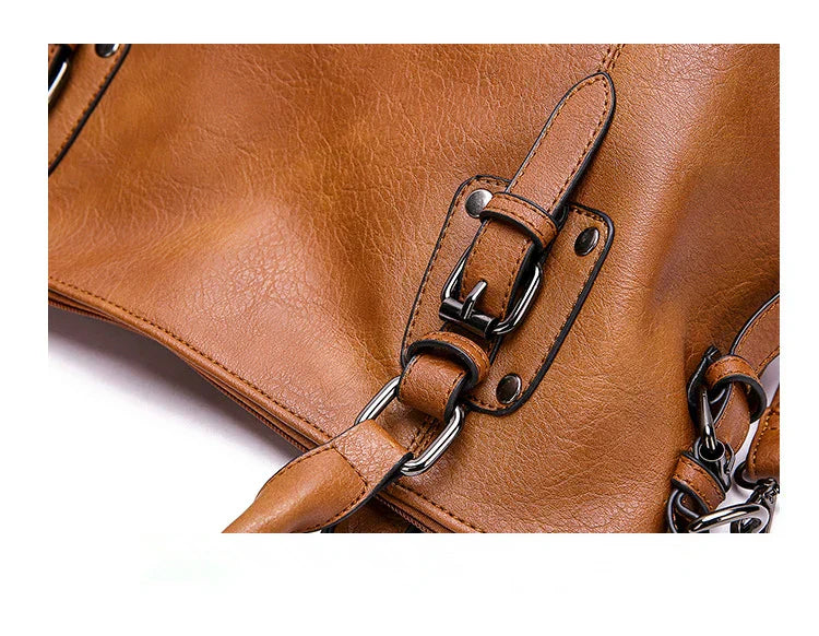 Elegante Vintage-Handtasche für Damen, weiches Material, großes Fassungsvermögen 4