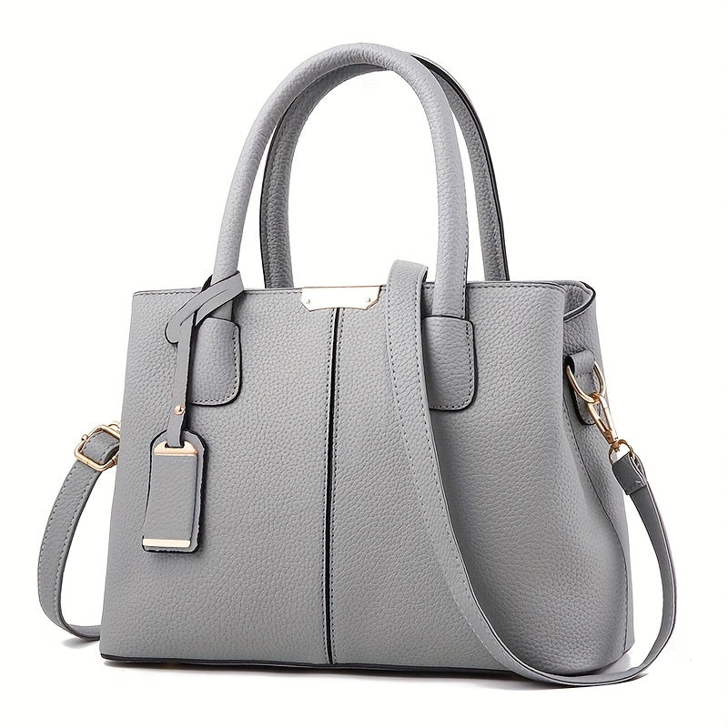 Elegante, geräumige Damenhandtasche aus vielseitigem PU-Leder 2