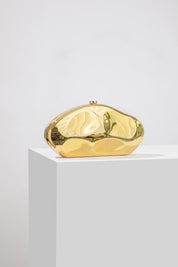 Elegante, strukturierte Damen-Clutch in Goldoptik – Luxus 1