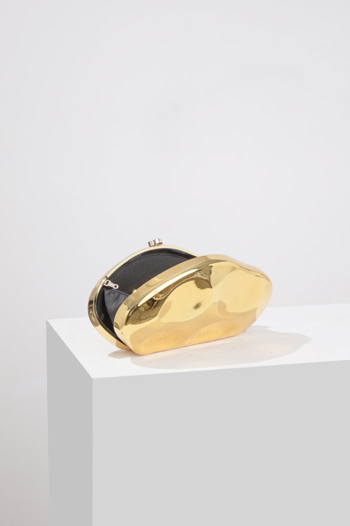 Elegante, strukturierte Damen-Clutch in Goldoptik – Luxus 3