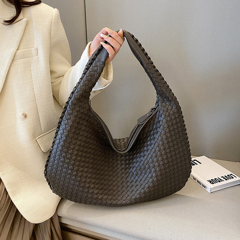 Elegante gewebte Schultertasche für Damen aus strapazierfähigem Material 0