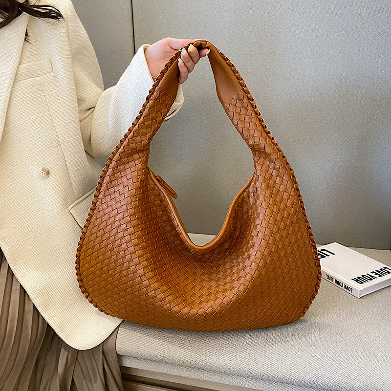 Elegante gewebte Schultertasche für Damen aus strapazierfähigem Material 5