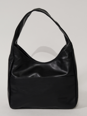 Elegante runde Schultertasche für Damen aus veganem Leder 11