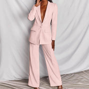 Eleganter Damen Blazer und Hosenanzug für Herbstanlässe 14