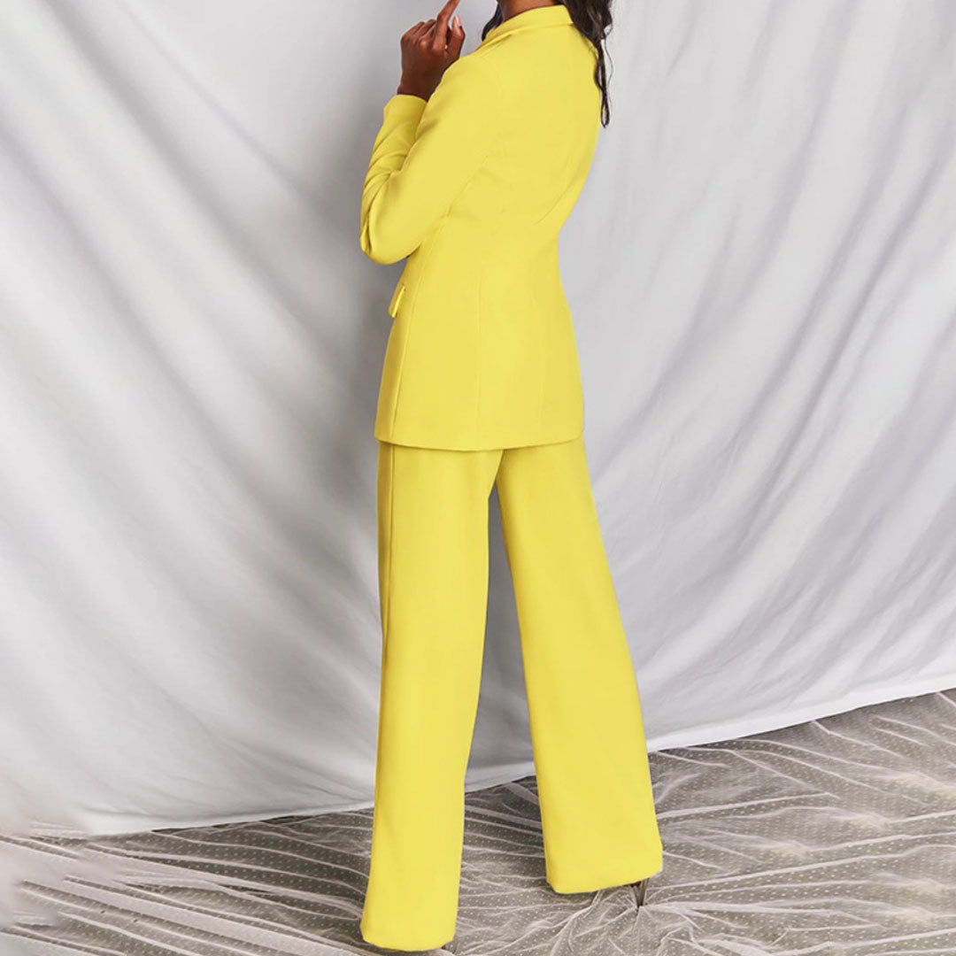 Eleganter Damen Blazer und Hosenanzug für Herbstanlässe 3