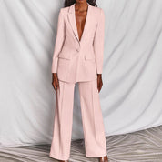 Eleganter Damen Blazer und Hosenanzug für Herbstanlässe 4