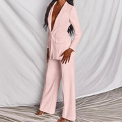 Eleganter Damen Blazer und Hosenanzug für Herbstanlässe 5