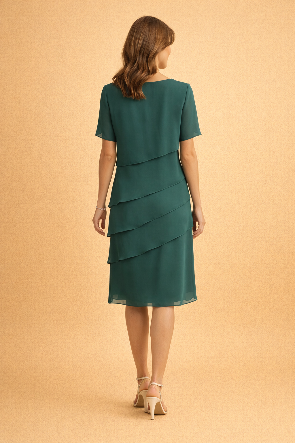 Elegantes Chiffonkleid für Damen mit entspannter Passform für Frühling und Sommer 6