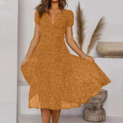 Elegantes Kleid Damen A-Linie mit V-Ausschnitt – Festliche Kleider für Frühling und Sommer 4