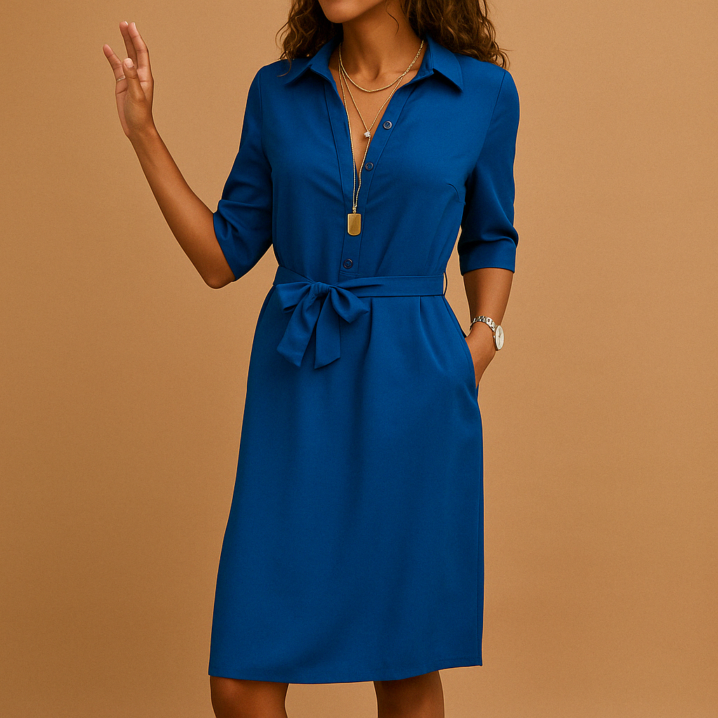 Elegantes Kleid Damen Sommer Modern Figurbetont Vielseitig Tragbar 1