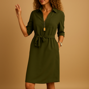 Elegantes Kleid Damen Sommer Modern Figurbetont Vielseitig Tragbar 2