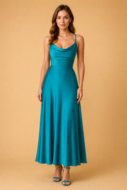 Elegantes Maxikleid Lang Mit V-Ausschnitt – Taillierter Schnitt Für Sommer Kleider Lange Damen 3