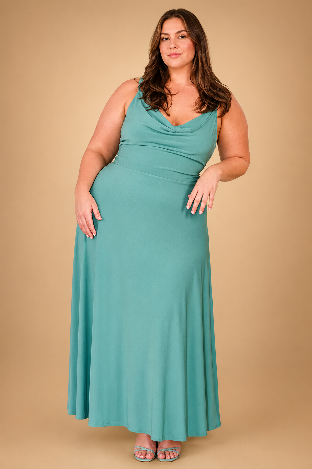 Elegantes Maxikleid Lang Mit V-Ausschnitt – Taillierter Schnitt Für Sommer Kleider Lange Damen 4