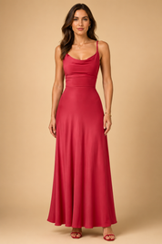Elegantes Maxikleid Lang Mit V-Ausschnitt – Taillierter Schnitt Für Sommer Kleider Lange Damen 8