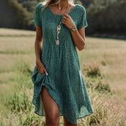 Elegantes Maxikleid für Frauen – Boho-Chic Sommerkleid Lang mit Romantischen Details und Fließender Silhouette 1