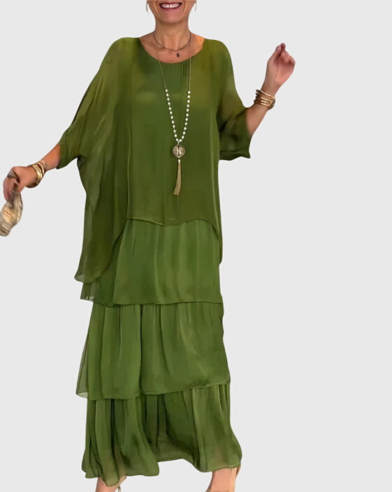 Elegantes Maxikleid für Frauen | Fließendes Sommerkleid für besondere Anlässe 12