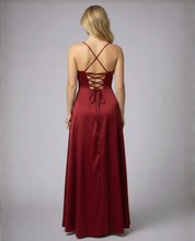 Elegantes Maxikleid mit Schlitz für Damen Sommer Hochzeitskleid Figurbetont 1