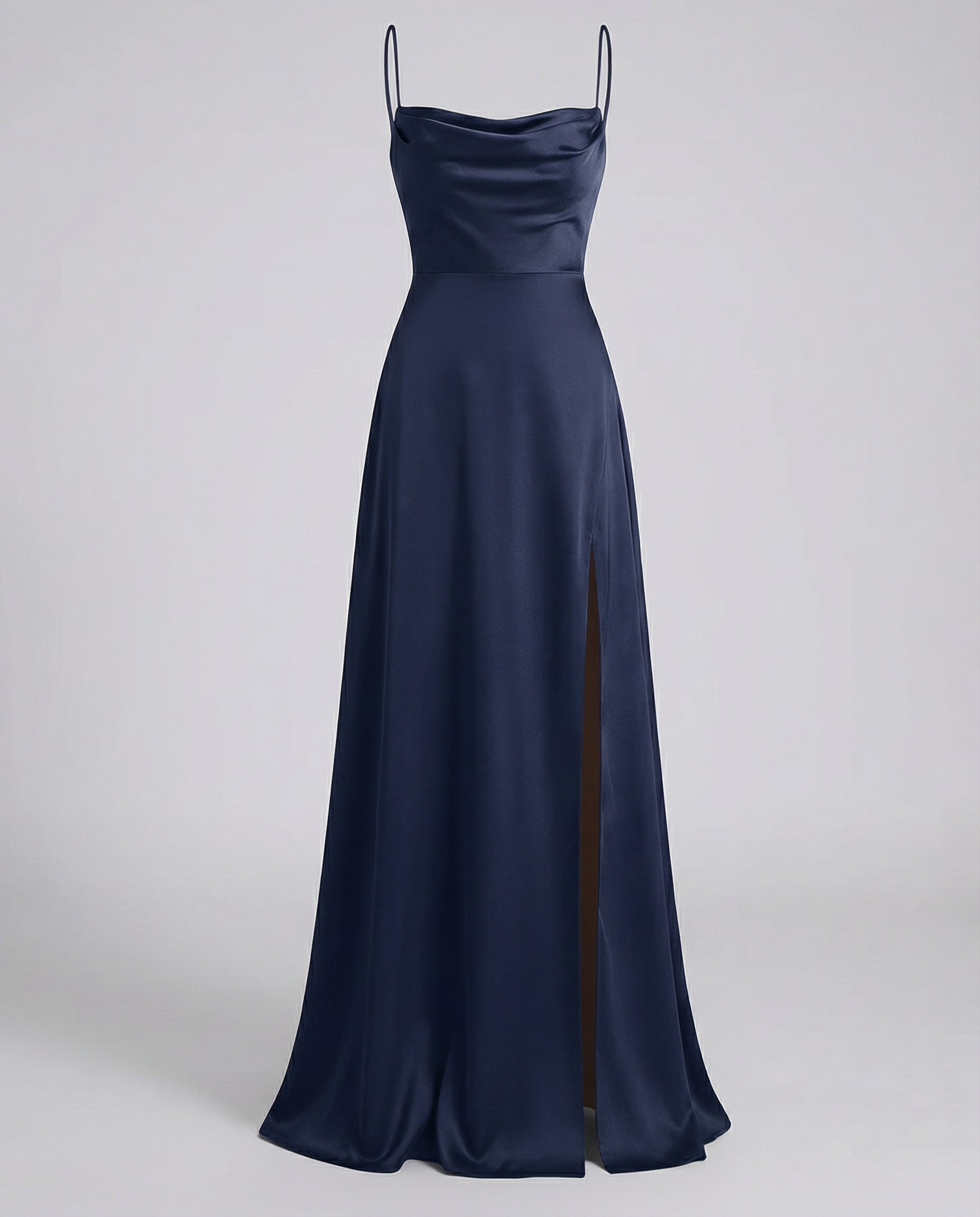 Elegantes Maxikleid mit Schlitz für Damen Sommer Hochzeitskleid Figurbetont 4