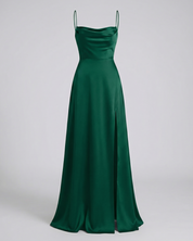 Elegantes Maxikleid mit Schlitz für Damen Sommer Hochzeitskleid Figurbetont 5