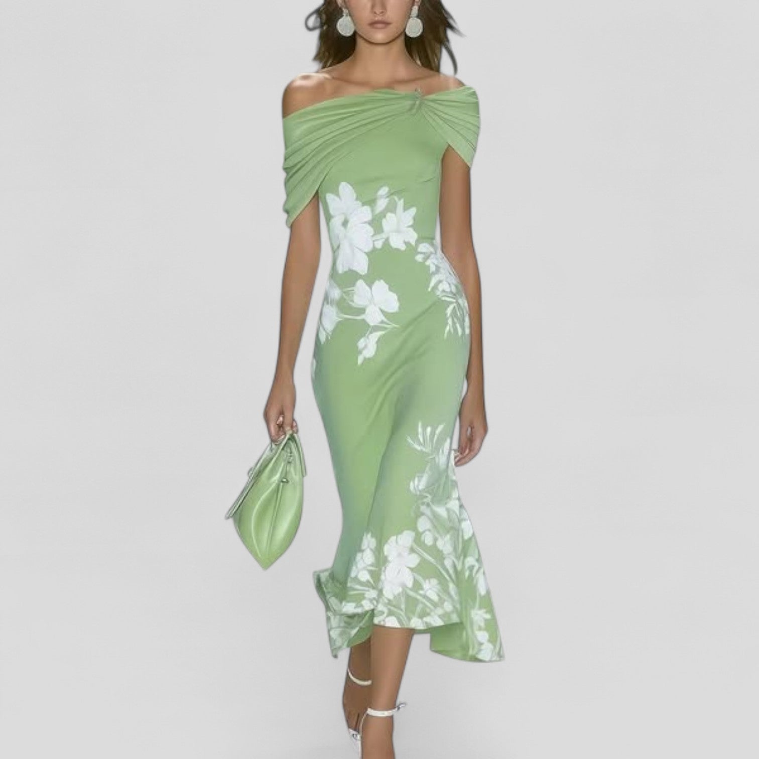 Elegantes Midikleid für Frauen - Stilvolles Sommerkleid mit einzigartigem Druck 0