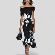 Elegantes Midikleid für Frauen - Stilvolles Sommerkleid mit einzigartigem Druck 2