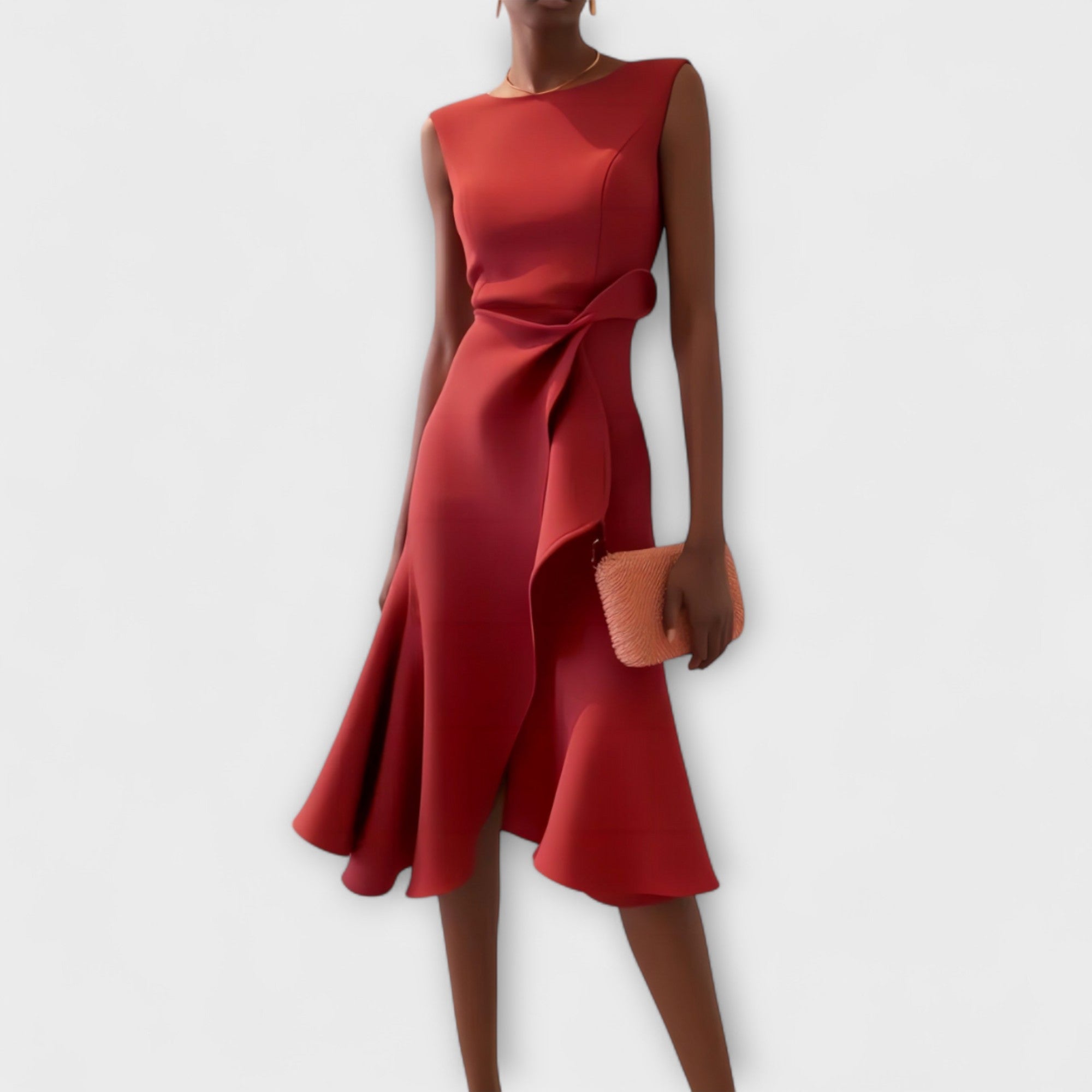 Elegantes Midikleid für Frauen – Asymmetrisches Design für besondere Anlässe 0