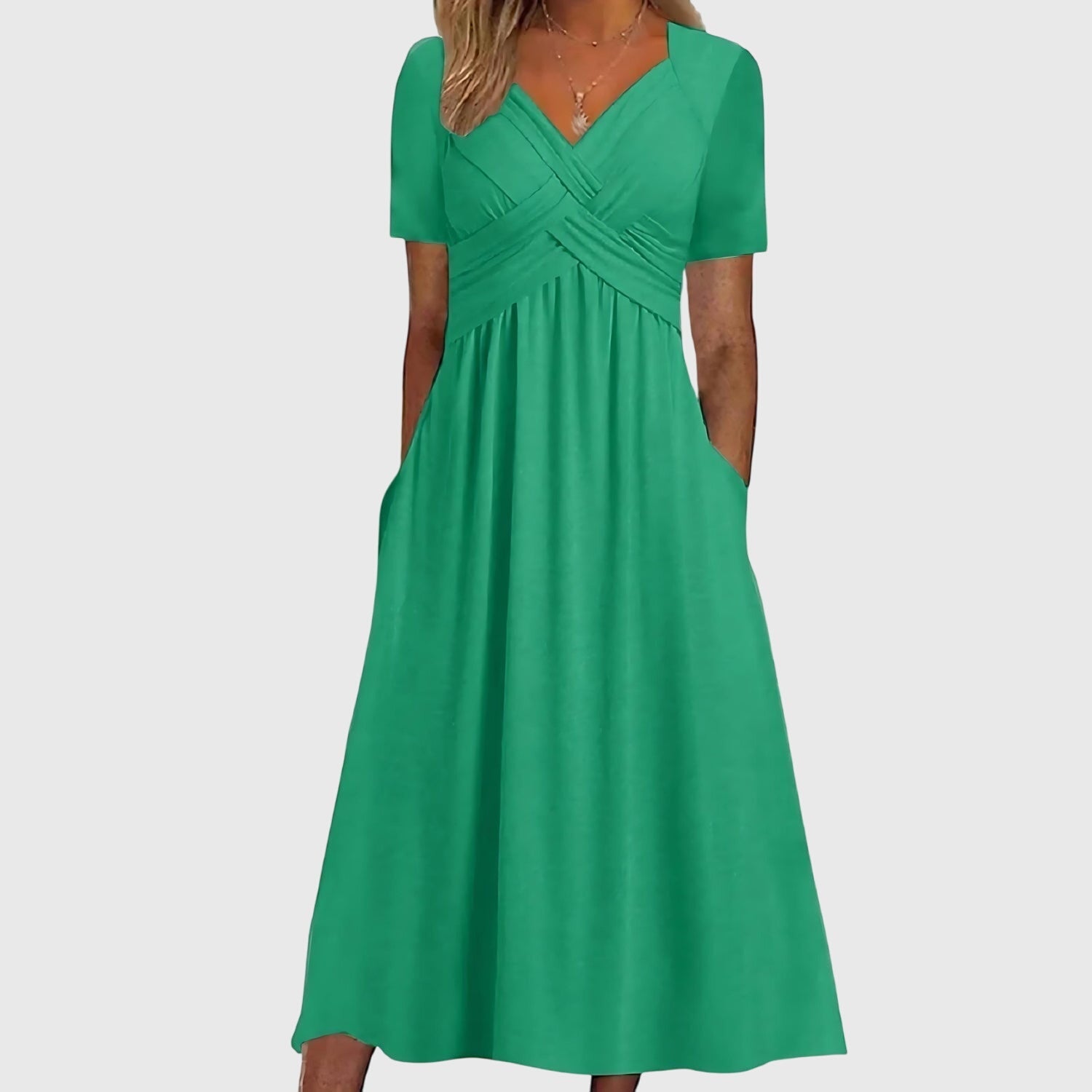 Elegantes Midikleid für Frauen mit Bauchkontrolle – Perfekt für jeden Anlass 0