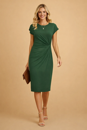 Elegantes Midikleid mit Knoten vorne für Damen – Stilvoller Sommerlook 4