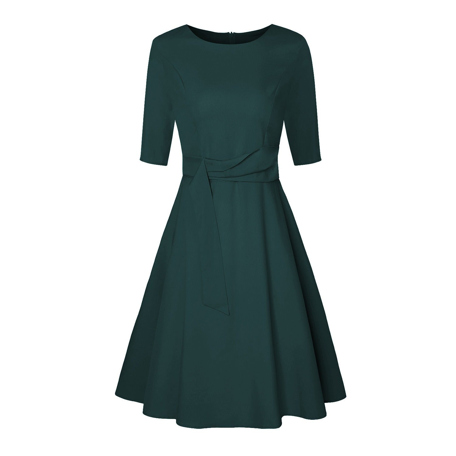 Elegantes Midikleid mit Schleife für Damen – Stilvolles Abend- und Businesskleid 1