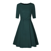 Elegantes Midikleid mit Schleife für Damen – Stilvolles Abend- und Businesskleid 1