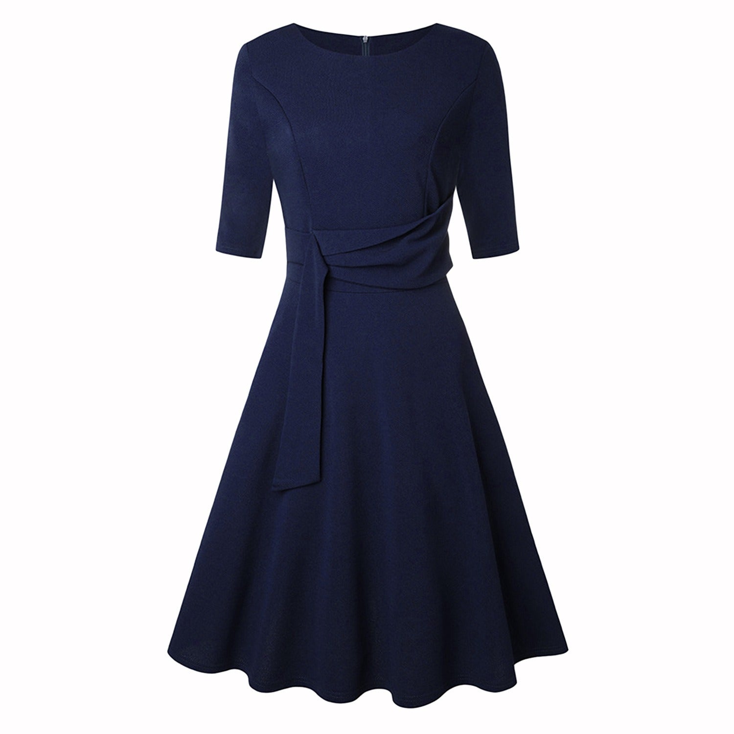 Elegantes Midikleid mit Schleife für Damen – Stilvolles Abend- und Businesskleid 2