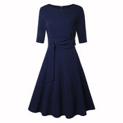 Elegantes Midikleid mit Schleife für Damen – Stilvolles Abend- und Businesskleid 2