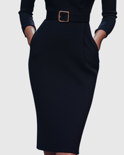 Elegantes Midikleid mit Wickelausschnitt für Damen - Vielseitig und Stilvoll 3