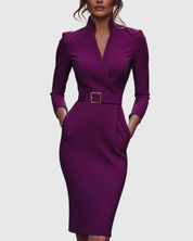 Elegantes Midikleid mit Wickelausschnitt für Damen - Vielseitig und Stilvoll 6