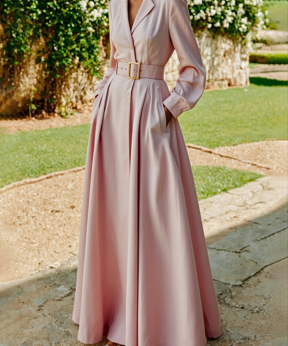 Elegantes Plissee-Midikleid für Damen – Femininer Stil für besondere Anlässe 0