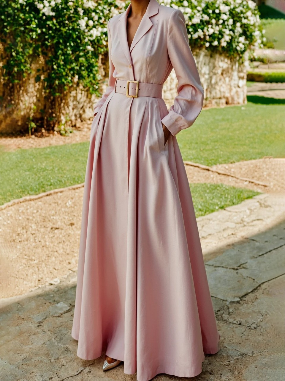 Elegantes Plissee-Midikleid für Damen – Femininer Stil für besondere Anlässe 0